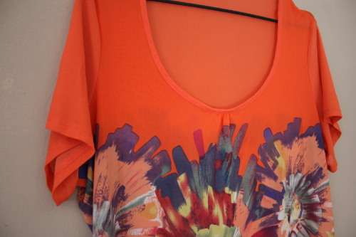 Orange Mesh Shirt (XL)