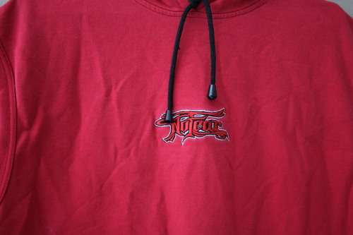 Vintage `No Fear` Sleeveless Hoodie (Large)