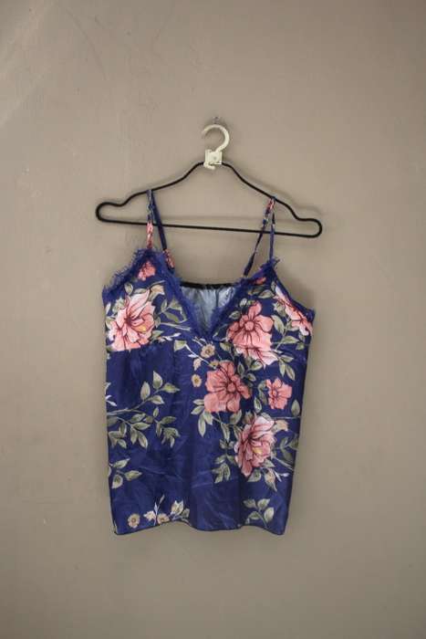 Vintage Blue Floral Cami (Meduim / Large)