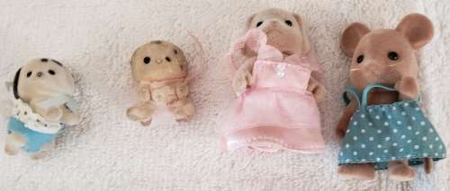 Sylvanian Family Lot of Used Items - House, Shop and various figures
