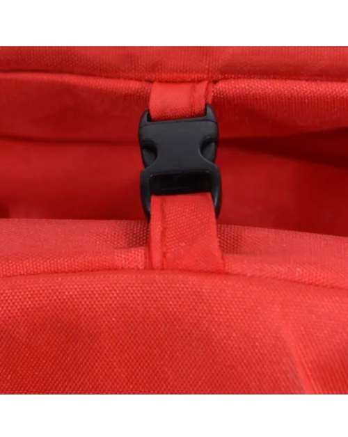 Baneen Baby Stroller Pram with Lift Up Foot Rest and Multi-position Reclining Backrest - Large - Red