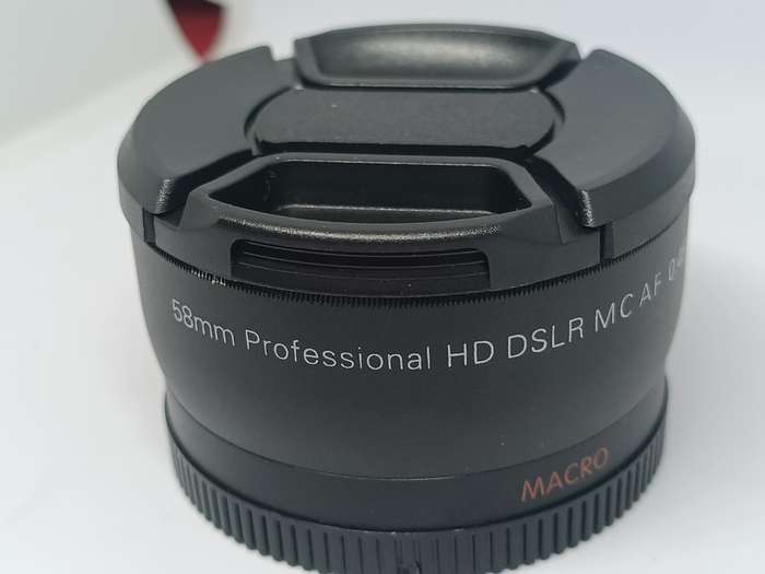 58mm Professional HD DSLR MC AF 0.45X WIDE ANGLE W/MACRO JAPAN OPTICS