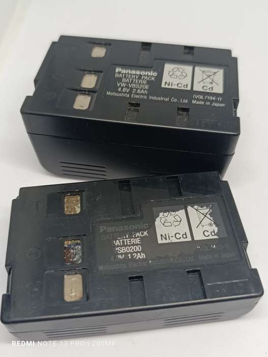 Panasonic Battery Pack VW-VBS20E 4.8V 2.6Ah Ni-Cd
