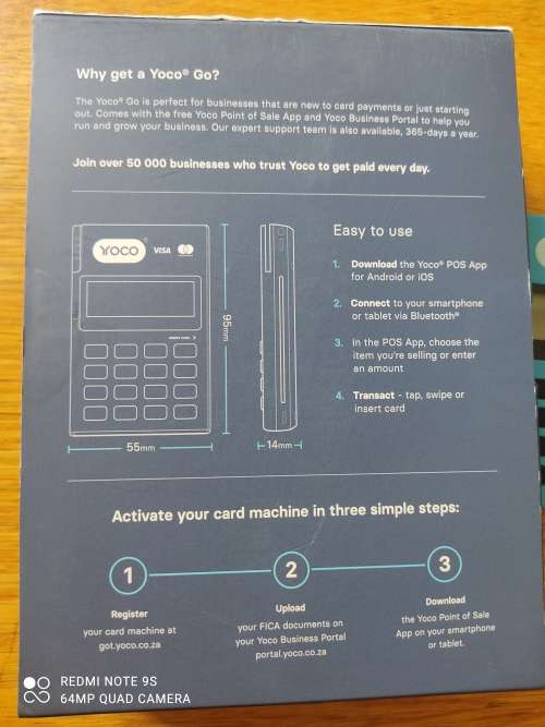 Yoco Go Card Machine