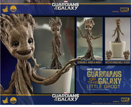 Hot Toys Guardians of the Galaxy Little Groot 1/4th Scale Collectible New Unopened