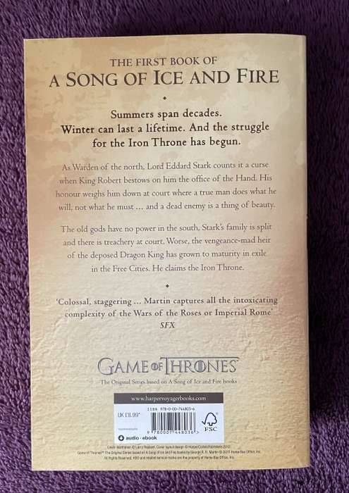 A Game of Thrones - George R.R. Martin - (A Song of Ice and Fire, Book 1) Paperback