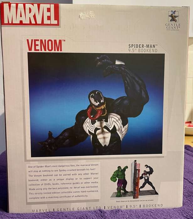 Gentle Giant Studios Venom Bookend Statue Marvel - - 87/450 Limited