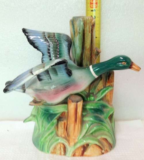 Lamp base - 1 Duck figure porcelain 1950s HEIGHT 180 MM