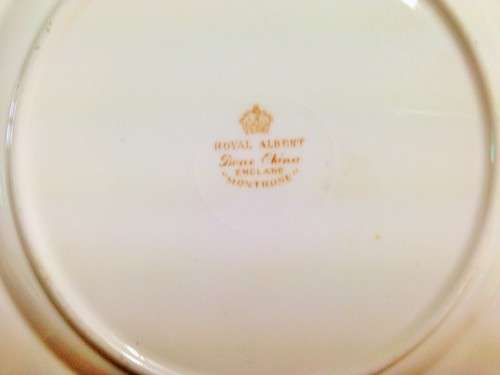 Royal Albert Montrose 2 saucer+1 side plate  bid each LOOK At My BUY NOW LISTINGS NO WAITING