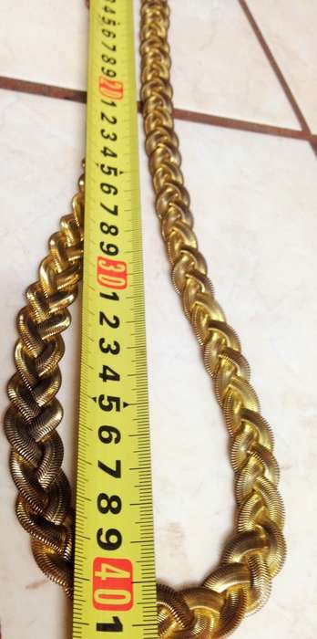 1 Belt  - Vintage -weave design - Gold tone metal