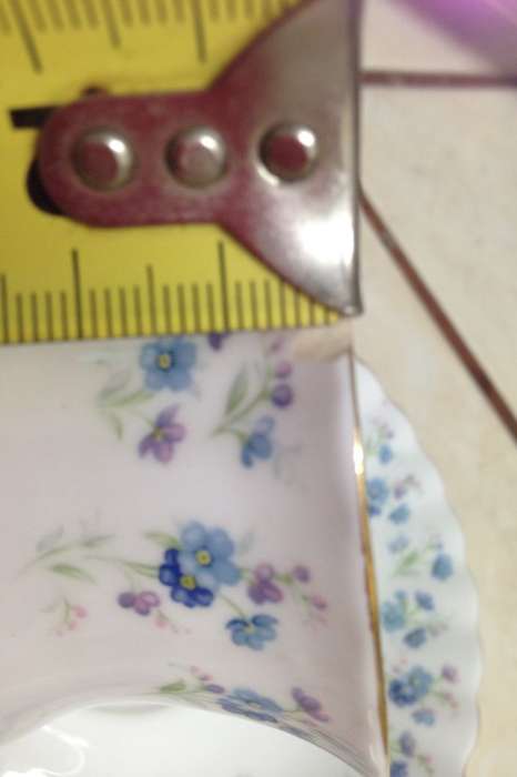 ROYAL ALBERT 1 DEMITASSE duoMEMORY LANE- cup has rimChip!!GREAT COUNTRY HOME DECOR!!*
