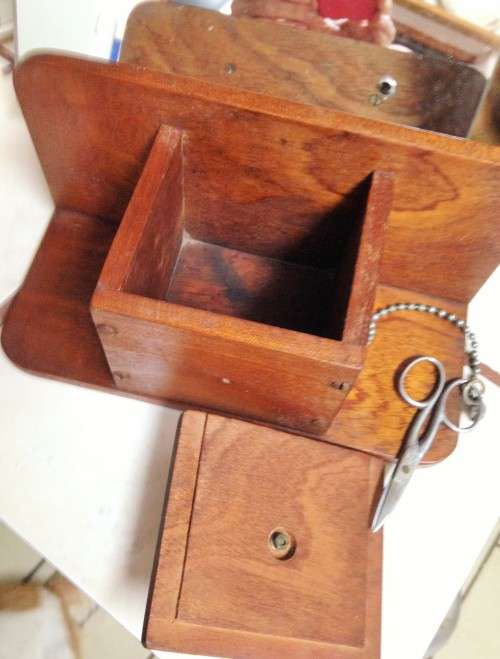 Wood box for String the Scissors Attached Look At My BUy NOW Listings NO WAITING