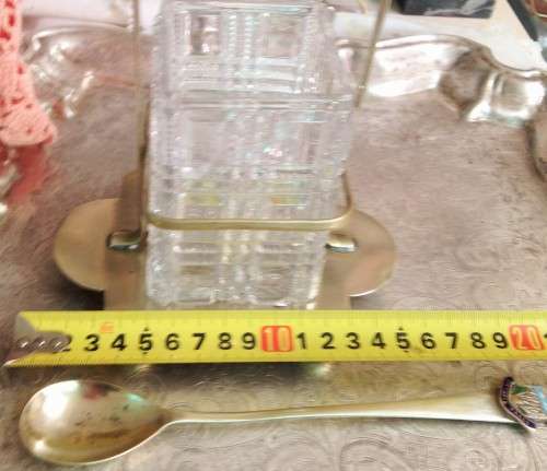 JARin*EPNS HOLDER*VIC FALLS LONG TSPOON!!GREAT COUNTRY HOME DECOR!*L@@K@myBUY NOW*items*NO WAITING