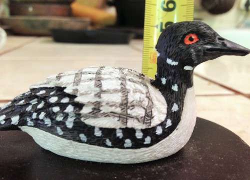 DUCK FIGURINE -ON Wood Plinth `CANADA` ceramic LOOK At My BUY NOW LISTINGS NO WAITING