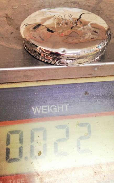 F H A and Co Birmingham1947 hallmarked sterling silverround powder  Bowl