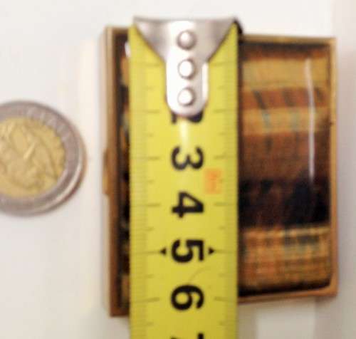 Pill box Tigers Eye  6 cm gem stone semi-precious Precious Top slab  England