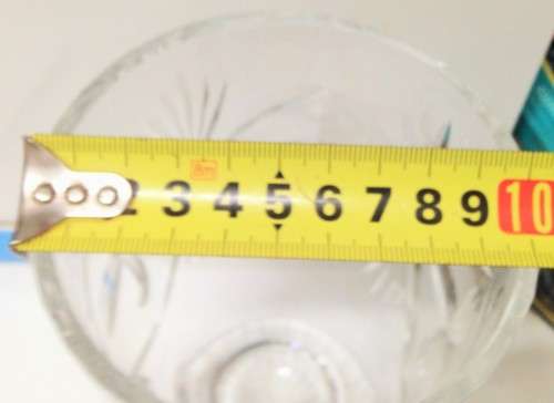 VASE -CUT Glass CRYSTAL height 160mm W. 724 grams