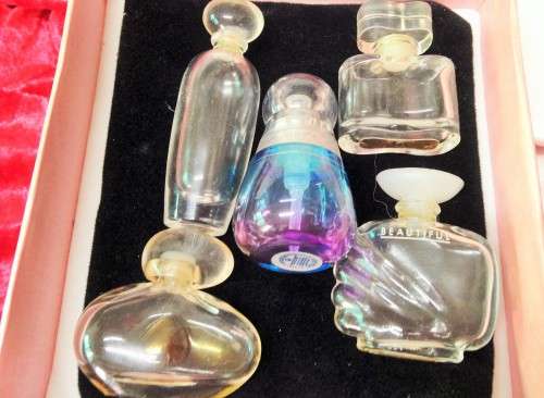 ESTEE LAUDER Box 5 miniature PERFUME BOTTLES *EMPTY LOOK At My BUY NOW LISTINGS NO WAITING