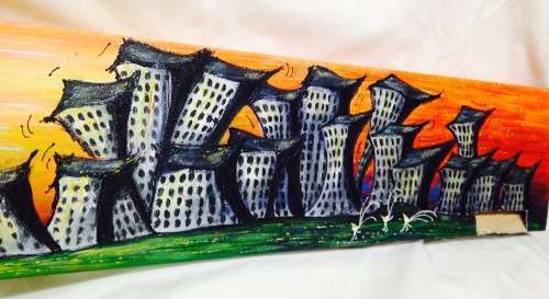 Urban Flats Building Painting FAB Colour Humorous