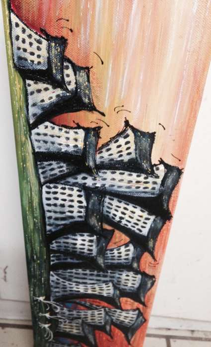 Urban Flats Building Painting FAB Colour Humorous