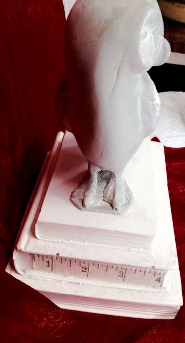 OWL FIGURINE Soap Stone Carved Weight 1.418kgs