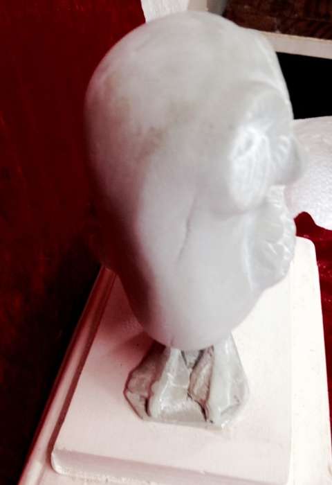 OWL FIGURINE Soap Stone Carved Weight 1.418kgs