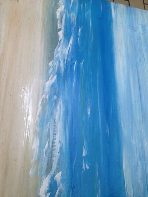 Painting  Oil  *Sea Scape *Beautiful ready to hang 60cm X 40 cm X 2cm