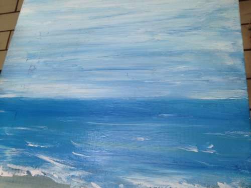Painting  Oil  *Sea Scape *Beautiful ready to hang 60cm X 40 cm X 2cm