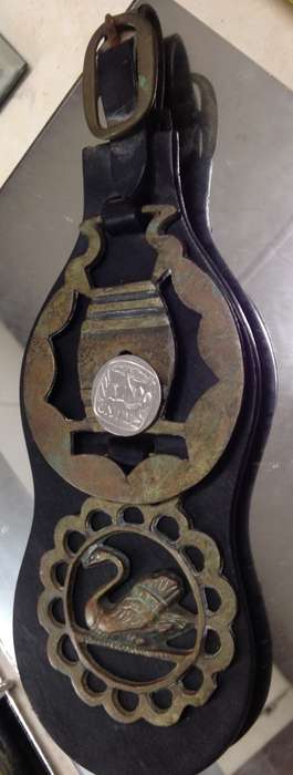 Leather strap with horses chest Brasses on  GREAT COUNTRY HOME DECOR LooKatMyBUY NOWitemsNO WAITING
