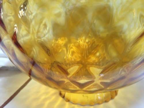 Circa1950/60s Large Amber Glass Hanging Globe Ball Shade LooK at All My Buy Now Listings No Waiting
