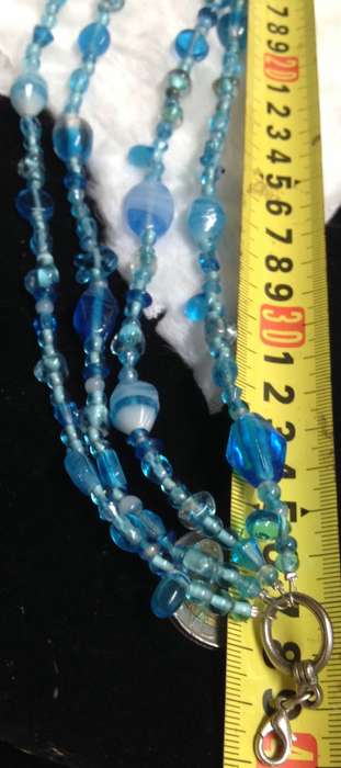Bib NECKLACE ITALIAN 4 strands Lampwork GLASS BEADS LOOK At My BUY NOW LISTINGS NO WAITING