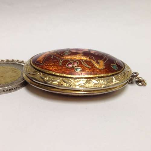 LOCKET+CHAINhasMIRROR plate Loss No Catch Look at My BUY NOW Listings NO WAITING