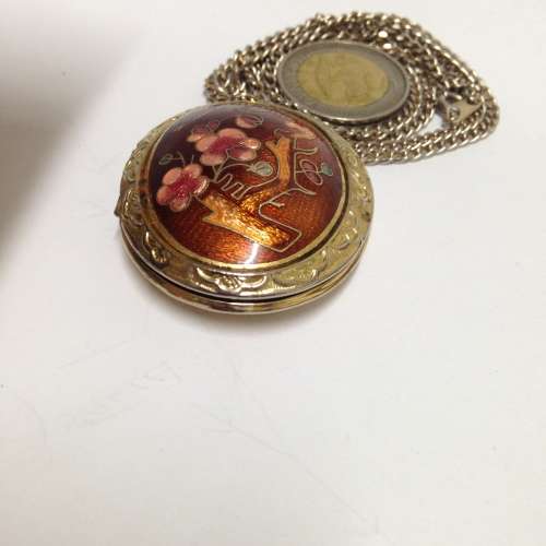LOCKET+CHAINhasMIRROR plate Loss No Catch Look at My BUY NOW Listings NO WAITING