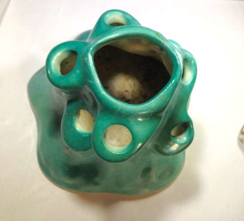 CROWN DUCAL*RARE* Ceramic Flower frog Art Deco England LOOK At All My BUY NOW LISTINGS NO WAITING