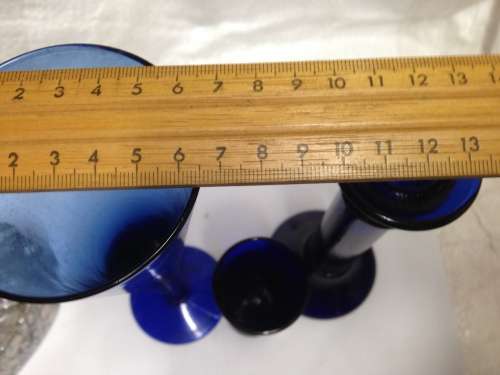 Posy Vase+ Tall Stem Glass+Candle holder Cobolt blue