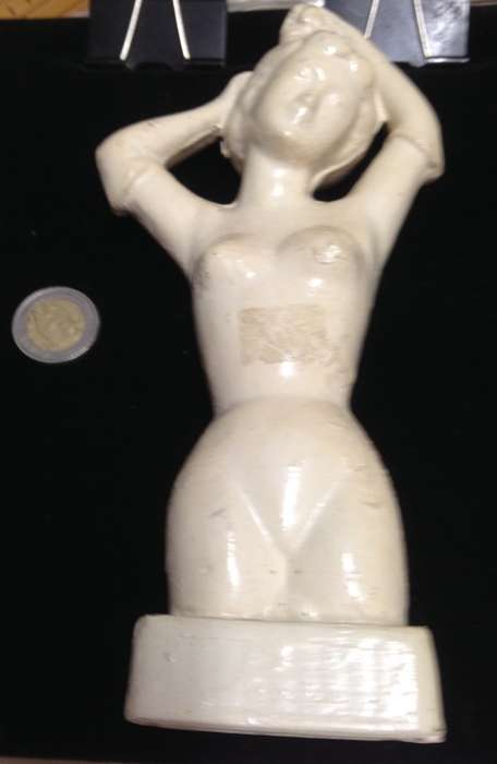 Art Deco Ceramic Lady Figurine LOOK At All My BUY NOW LISTINGS NO WAITING