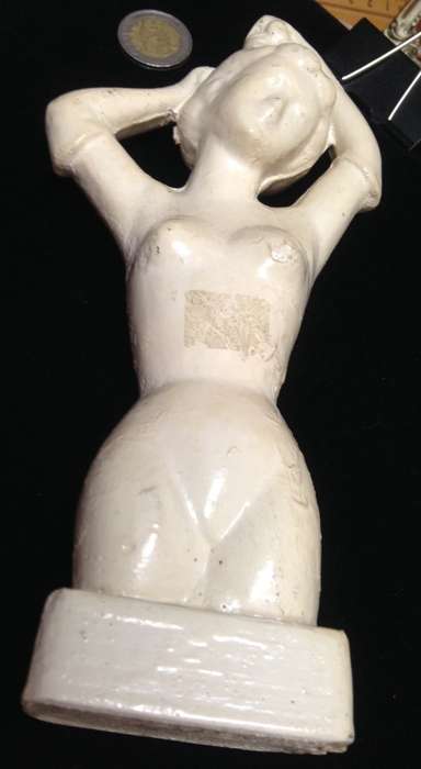 Art Deco Ceramic Lady Figurine LOOK At All My BUY NOW LISTINGS NO WAITING