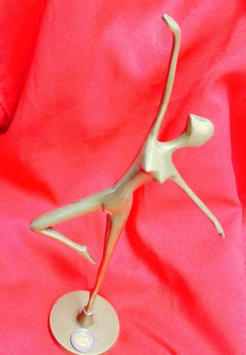Brass Art Deco Style Figurine