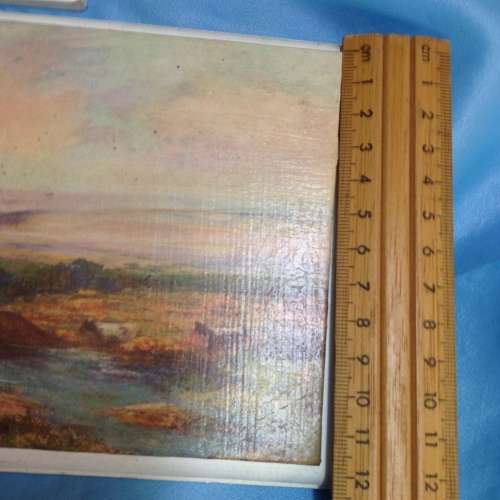 3 Block framed Decoupage pictures farming rural scenes *Gorgeous