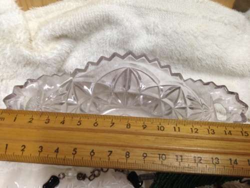 Glass Vase Saw tooth Anchor Hocking LOOK At My BUY NOW Listings NO WAITING