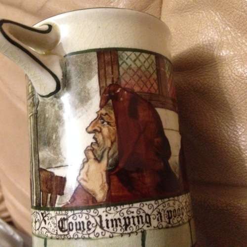 Royal Doulton Vase ceramic circa 1930 series ware`The Jackdaw Of Rheims`