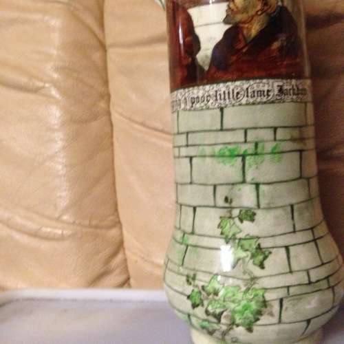 Royal Doulton Vase ceramic circa 1930 series ware`The Jackdaw Of Rheims`