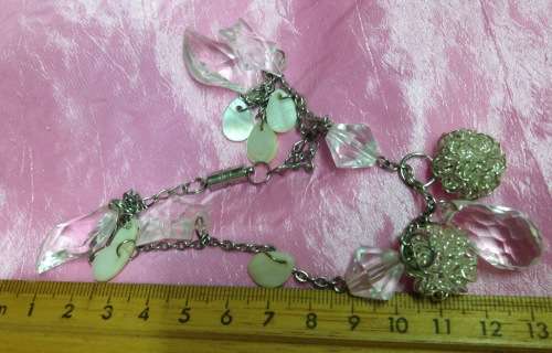 Necklace -Charms Chain Acrylic beads LOOK at my BUY NOW NO WAITING