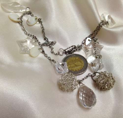 Necklace -Charms Chain Acrylic beads LOOK at my BUY NOW NO WAITING