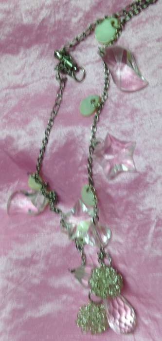 Necklace -Charms Chain Acrylic beads LOOK at my BUY NOW NO WAITING