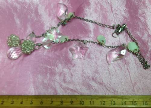 Necklace -Charms Chain Acrylic beads LOOK at my BUY NOW NO WAITING