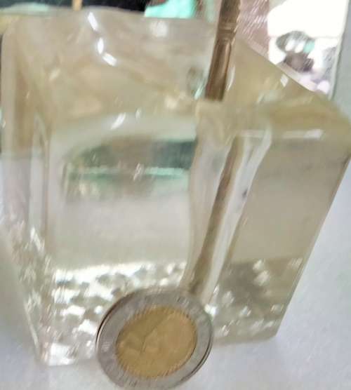 Glass Paperweight  Pen holder GREAT COUNTRY HOME DECOR!!both for one bid