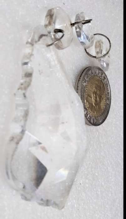 *Chandelier drop - MAPLE Leaf Cut Glass Crystal Bevelled 1 drops Leaf+ 3 square small