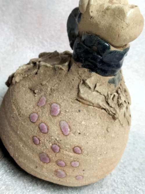 Bespoke art Vulture Pottery  Great sense of humour Unsigned  (In Style of artist Jane Adams)