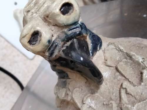 Bespoke art Vulture Pottery  Great sense of humour Unsigned  (In Style of artist Jane Adams)